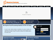 Tablet Screenshot of chemicalsystems.com